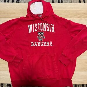 VINTAGE Wisconsin Badgers Hoodie XL